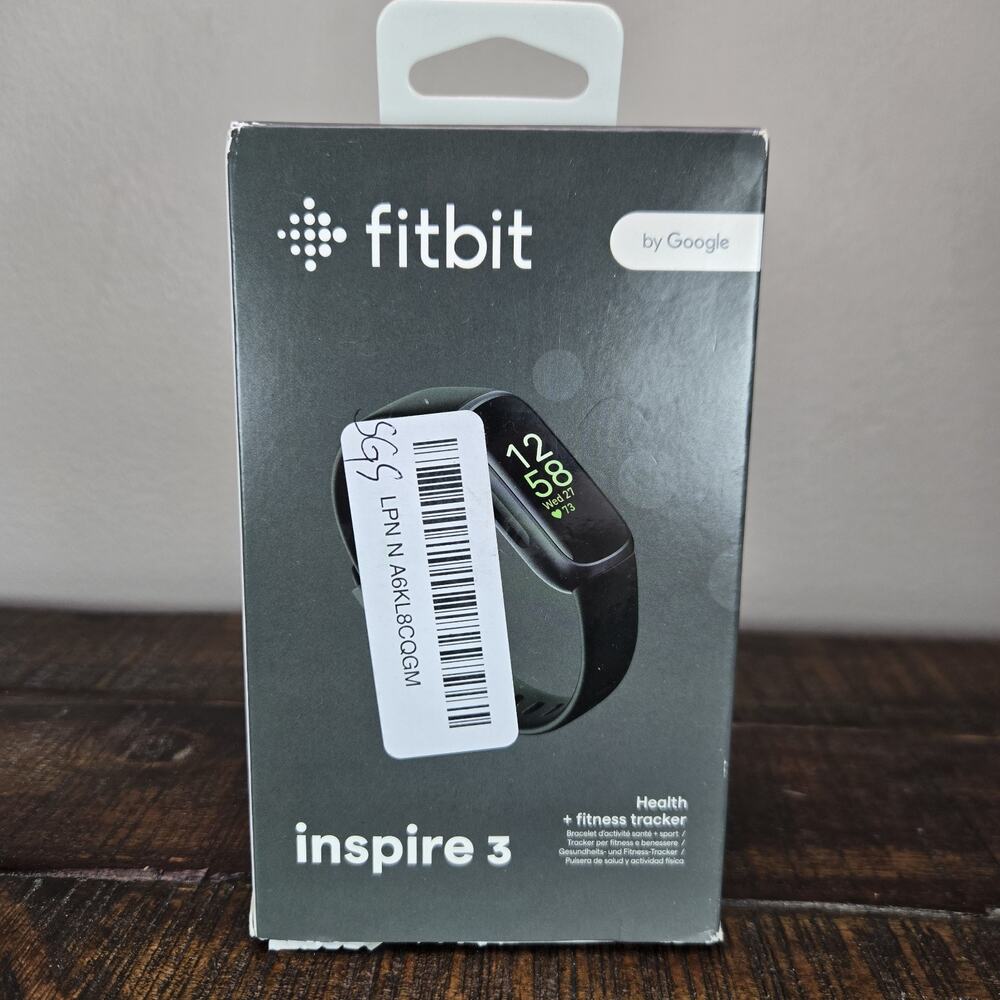 Fitbit Inspire 3 Heart Rate Monitor Health & Fitness Tracker Black Midnight
